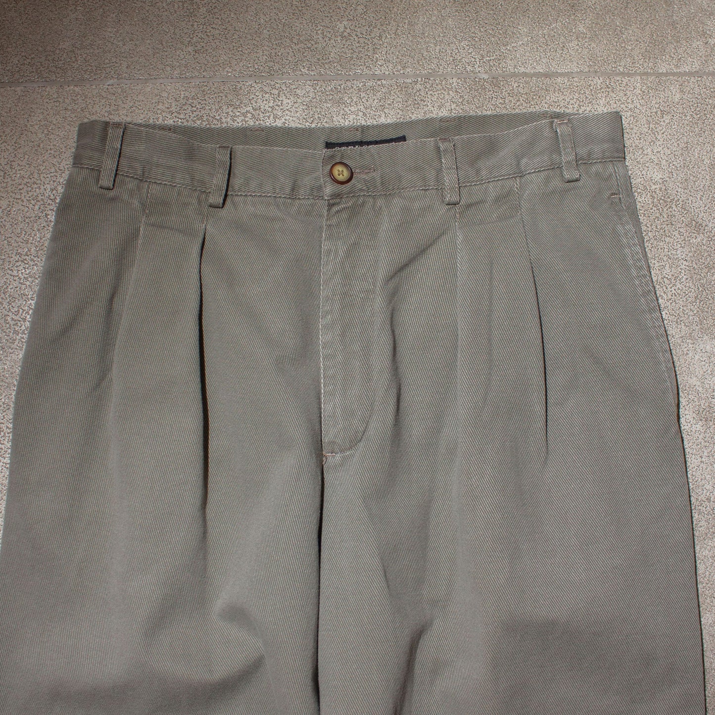 Cotton Twill 2tuck Trousers【W33×L30】