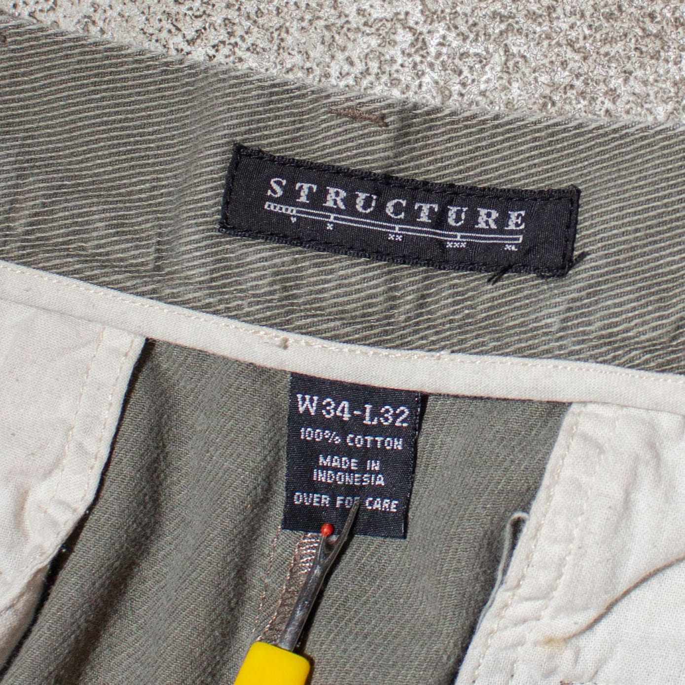 Cotton Twill 2tuck Trousers【W33×L30】