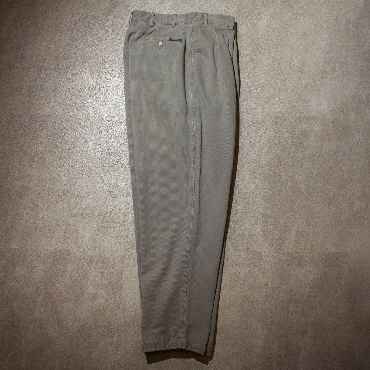Cotton Twill 2tuck Trousers【W33×L30】