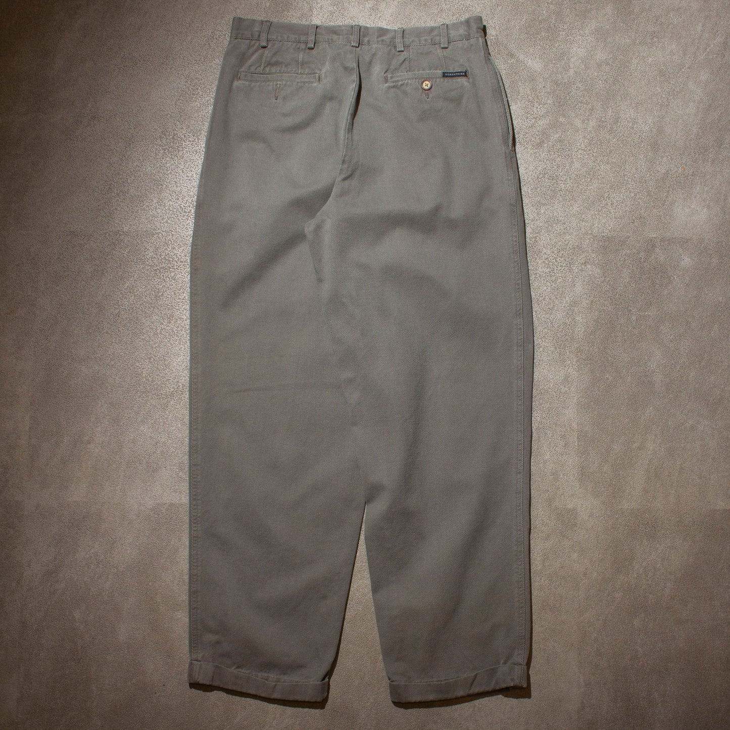 Cotton Twill 2tuck Trousers【W33×L30】