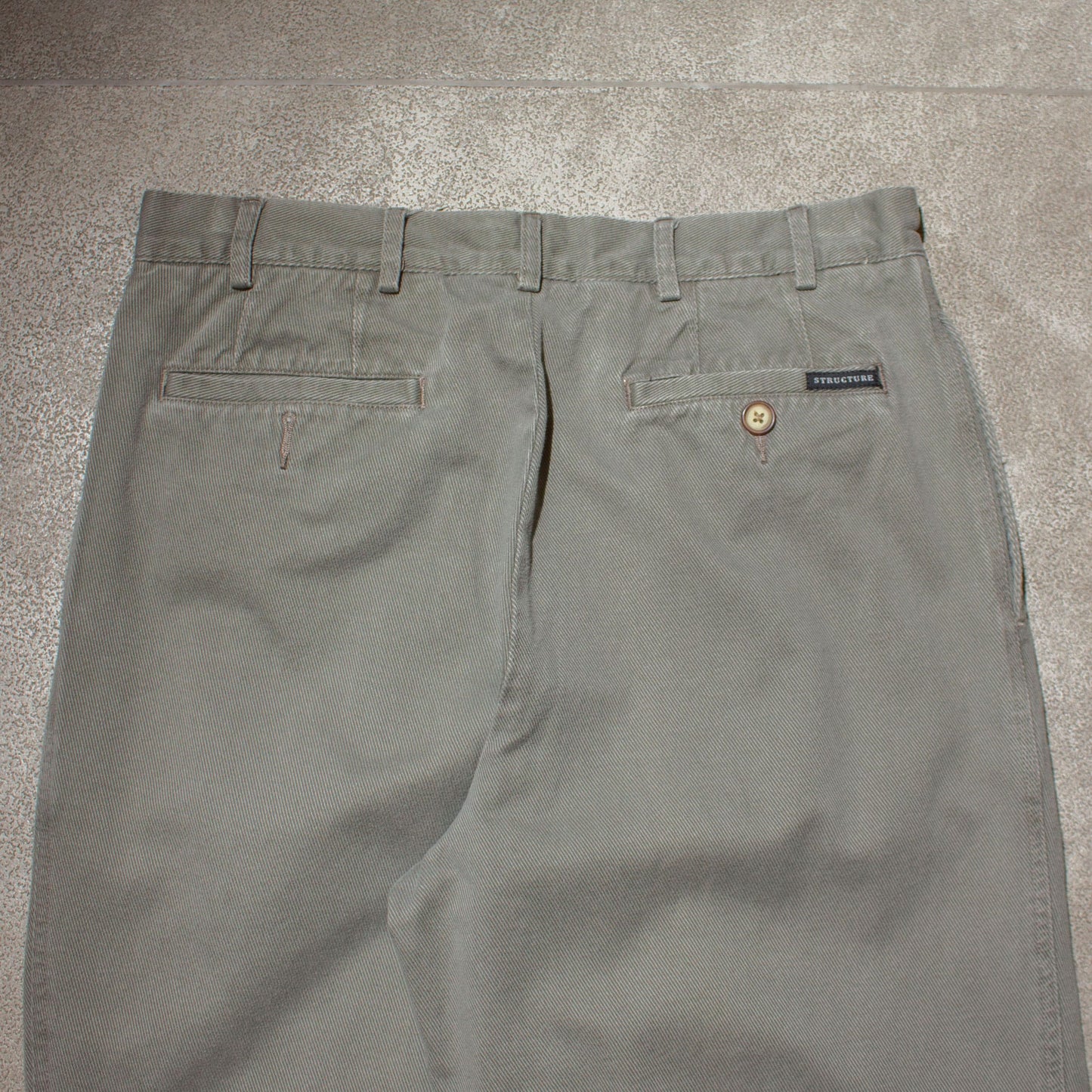 Cotton Twill 2tuck Trousers【W33×L30】