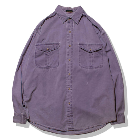 Faded Purple Cotton Work Shirt【M】