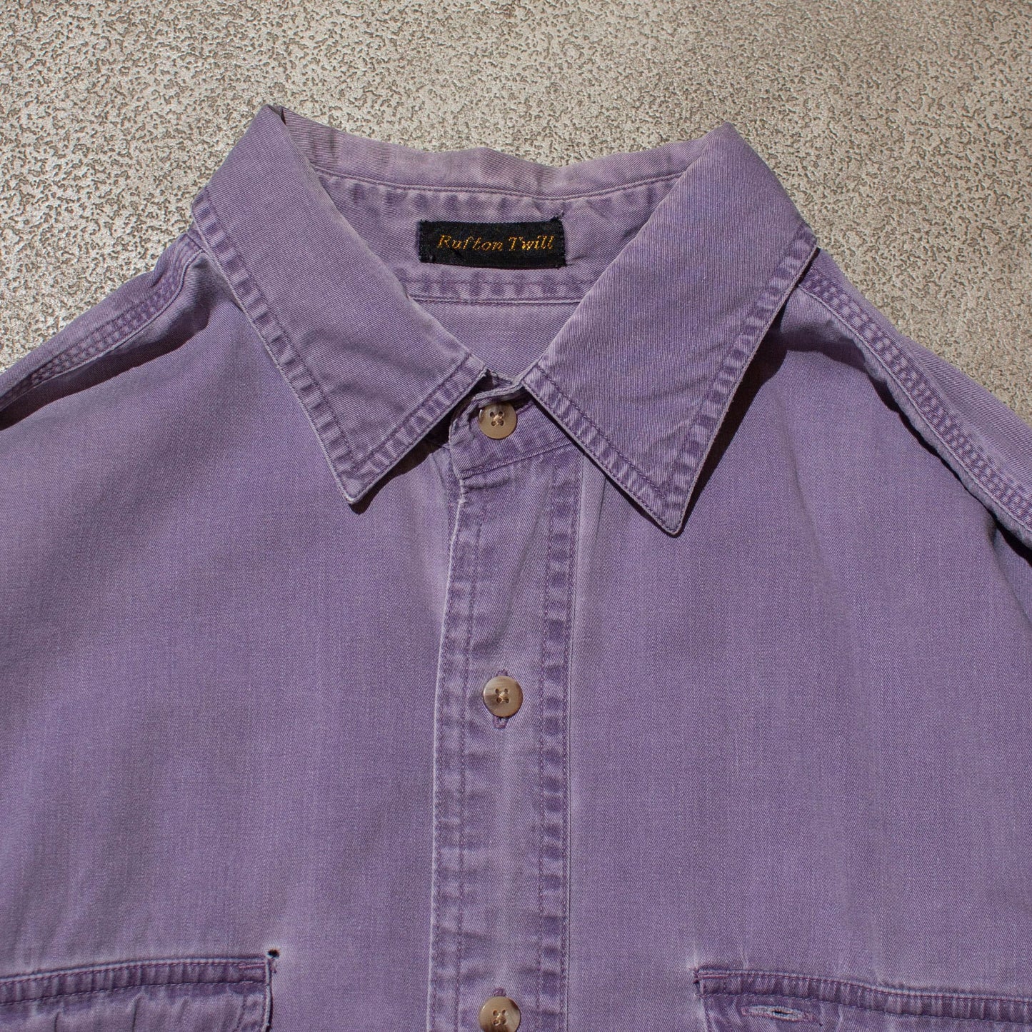 Faded Purple Cotton Work Shirt【M】