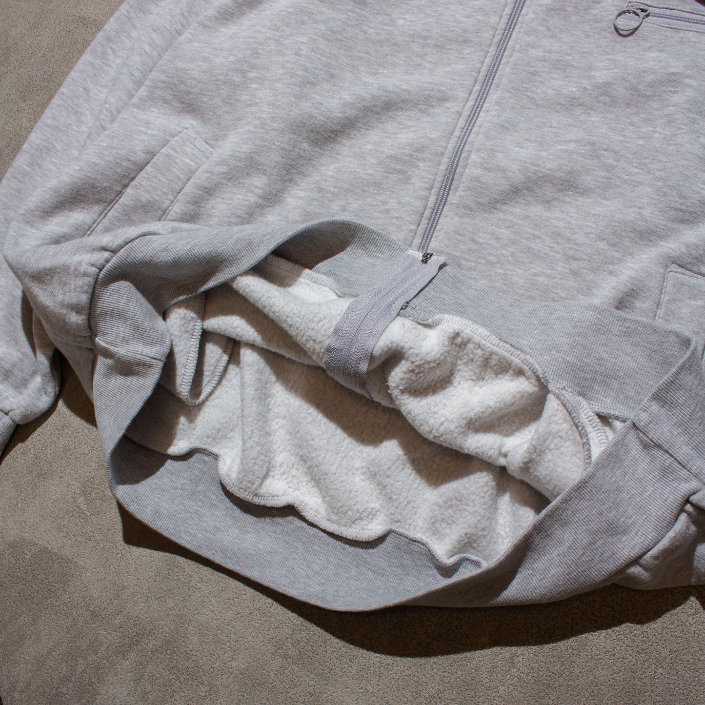 Sweat Cardigan ASH【XL】