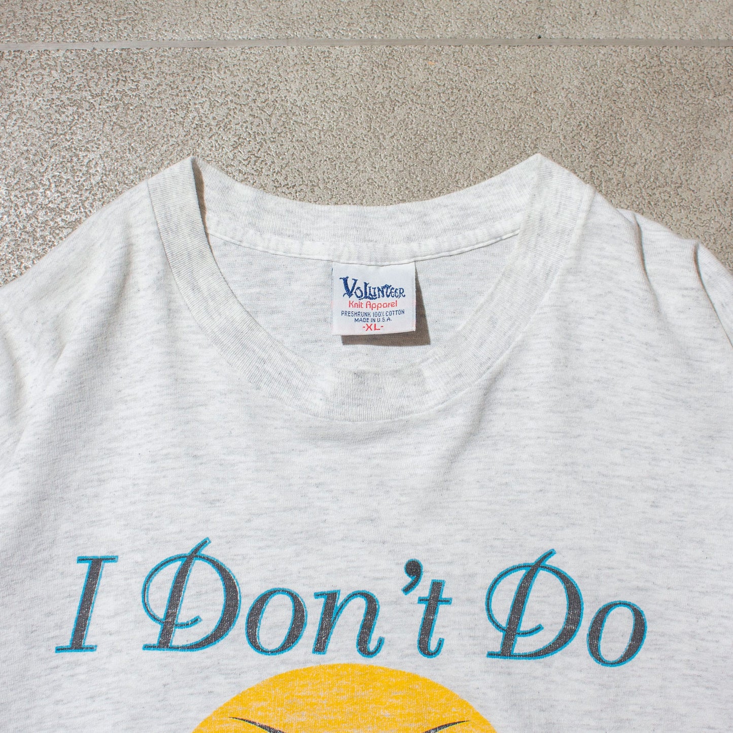 "I Don't Do Morning" T-shirt Made in U.S.A.【XL】