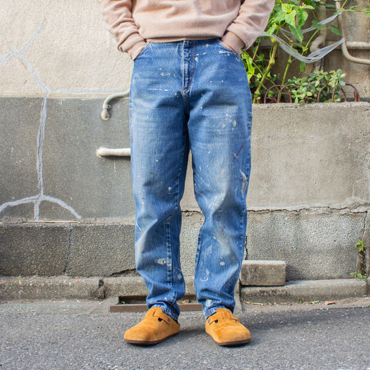Painted Denim Pants Made in U.S.A.