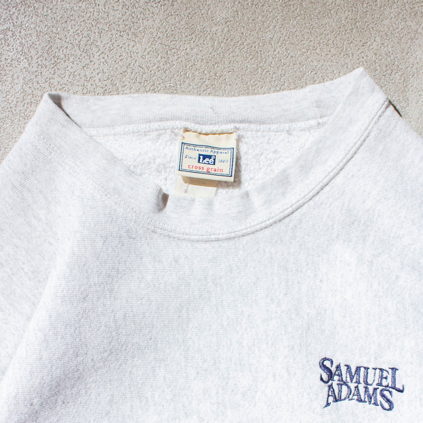 "Samuel Adams" Reverse Type Crewneck Sweat