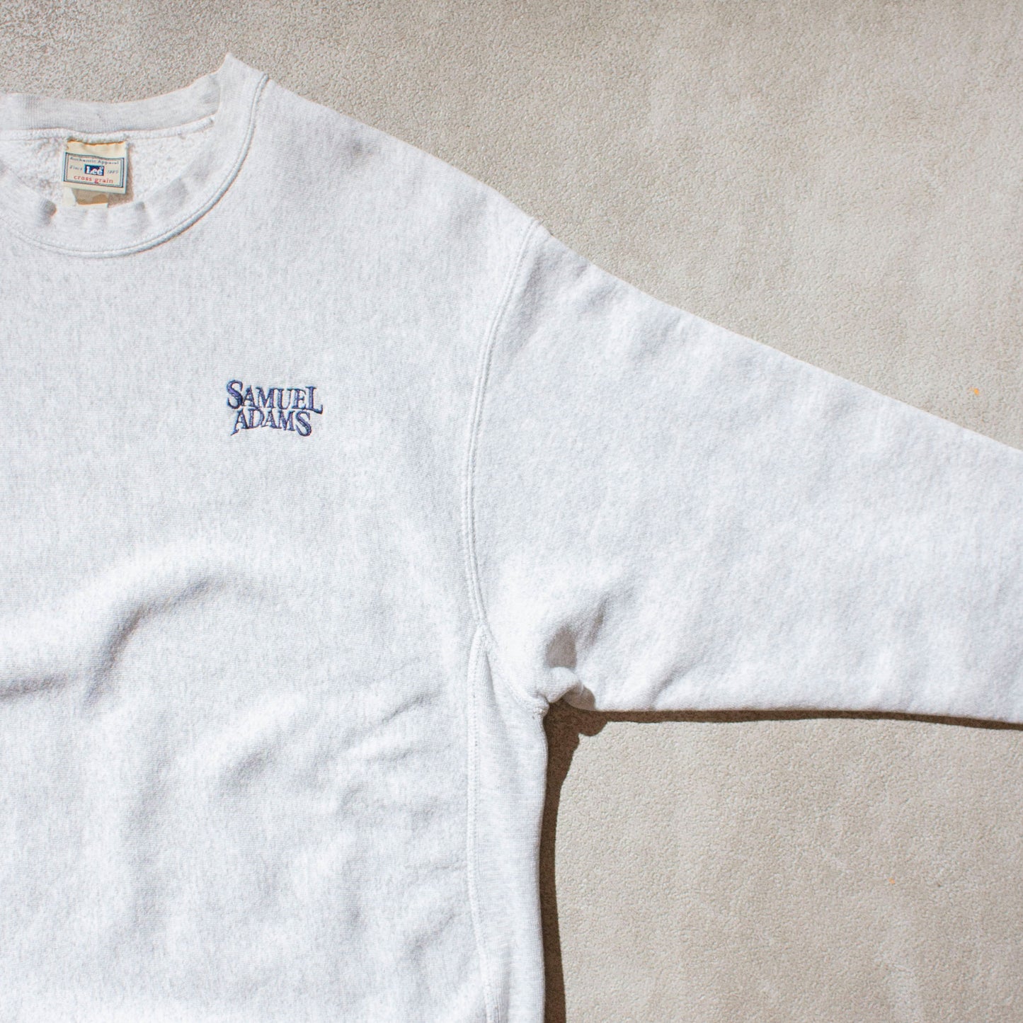"Samuel Adams" Reverse Type Crewneck Sweat