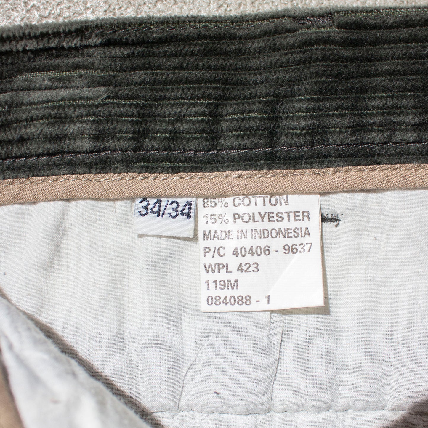 2tuck Corduloy Tousers