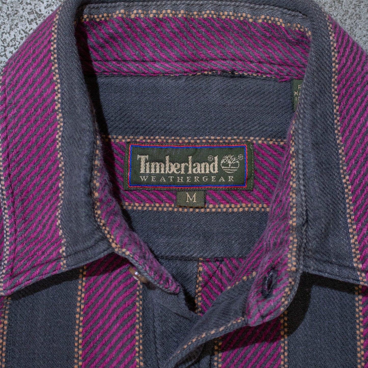 Flannel Stripe Shirt Purple【M】