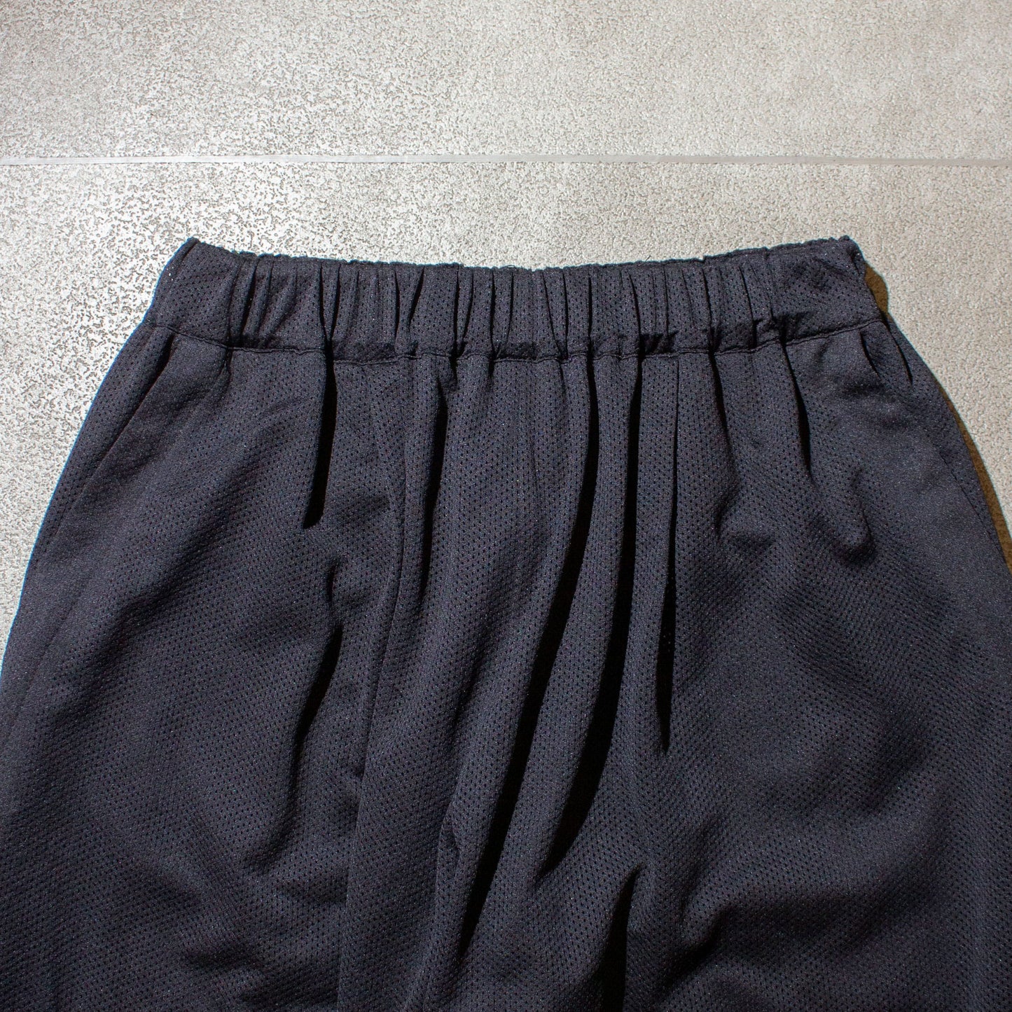 1tuck Mesh Easy Pants / Black
