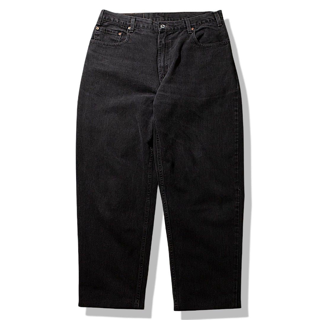 560 Relaxed Fit Black Denim Pants【W35×L29】