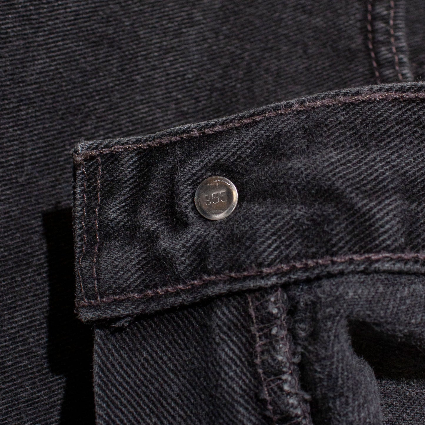 560 Relaxed Fit Black Denim Pants【W35×L29】
