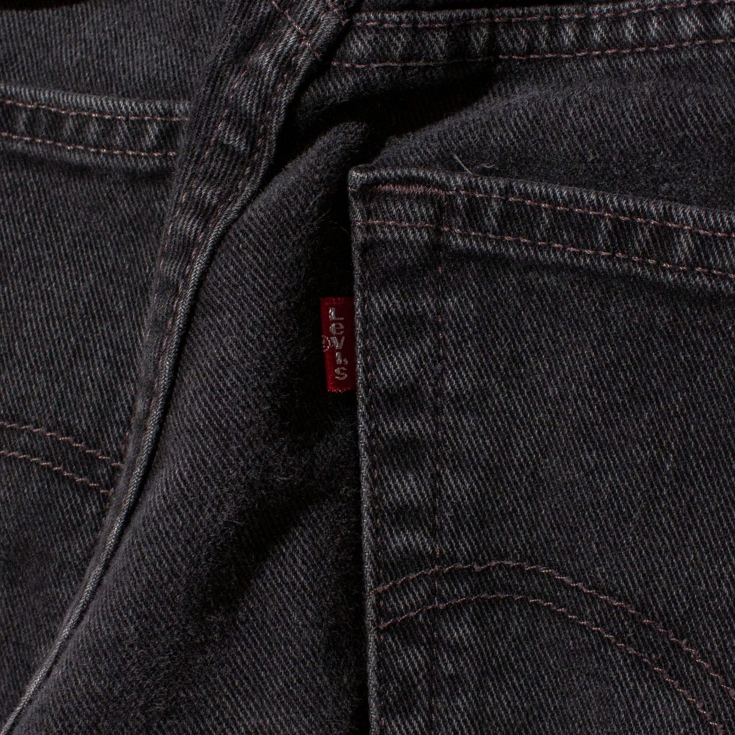 560 Relaxed Fit Black Denim Pants【W35×L29】