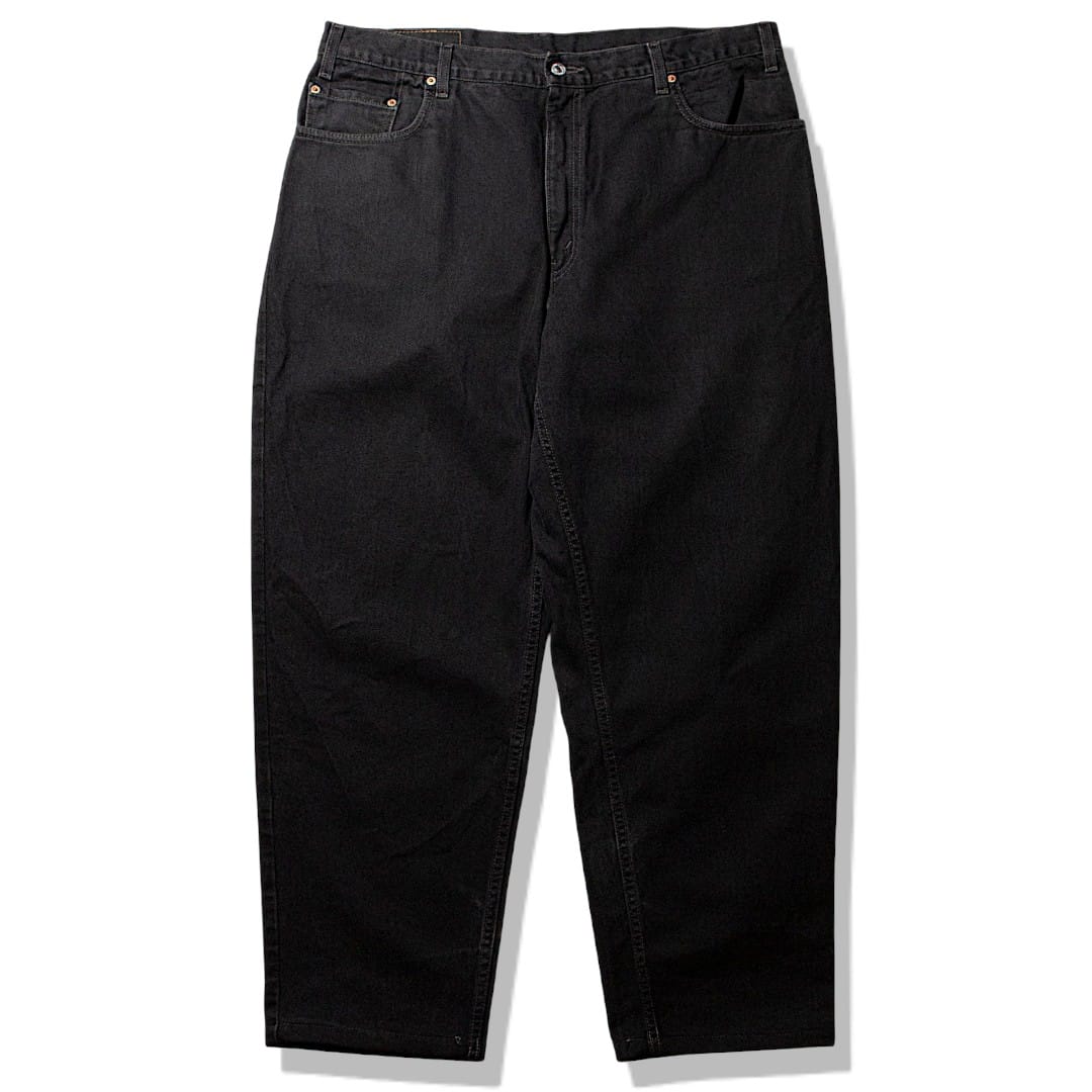 560 Relaxed Fit Black Denim Pants【W40×L30】