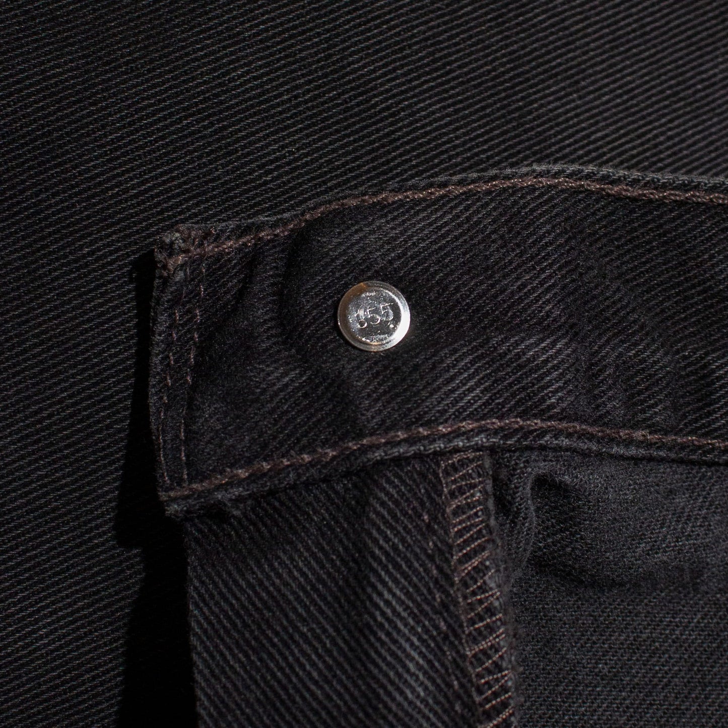 560 Relaxed Fit Black Denim Pants【W40×L30】