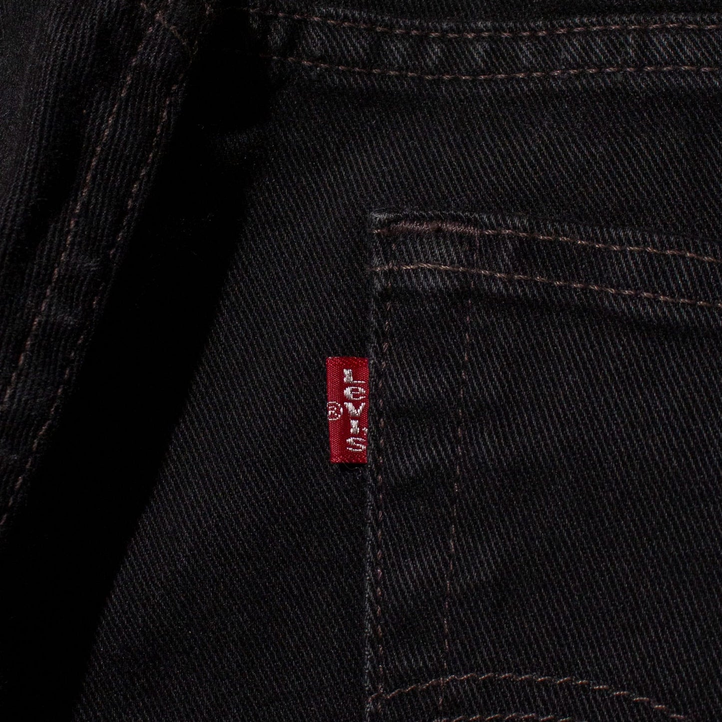 560 Relaxed Fit Black Denim Pants【W40×L30】