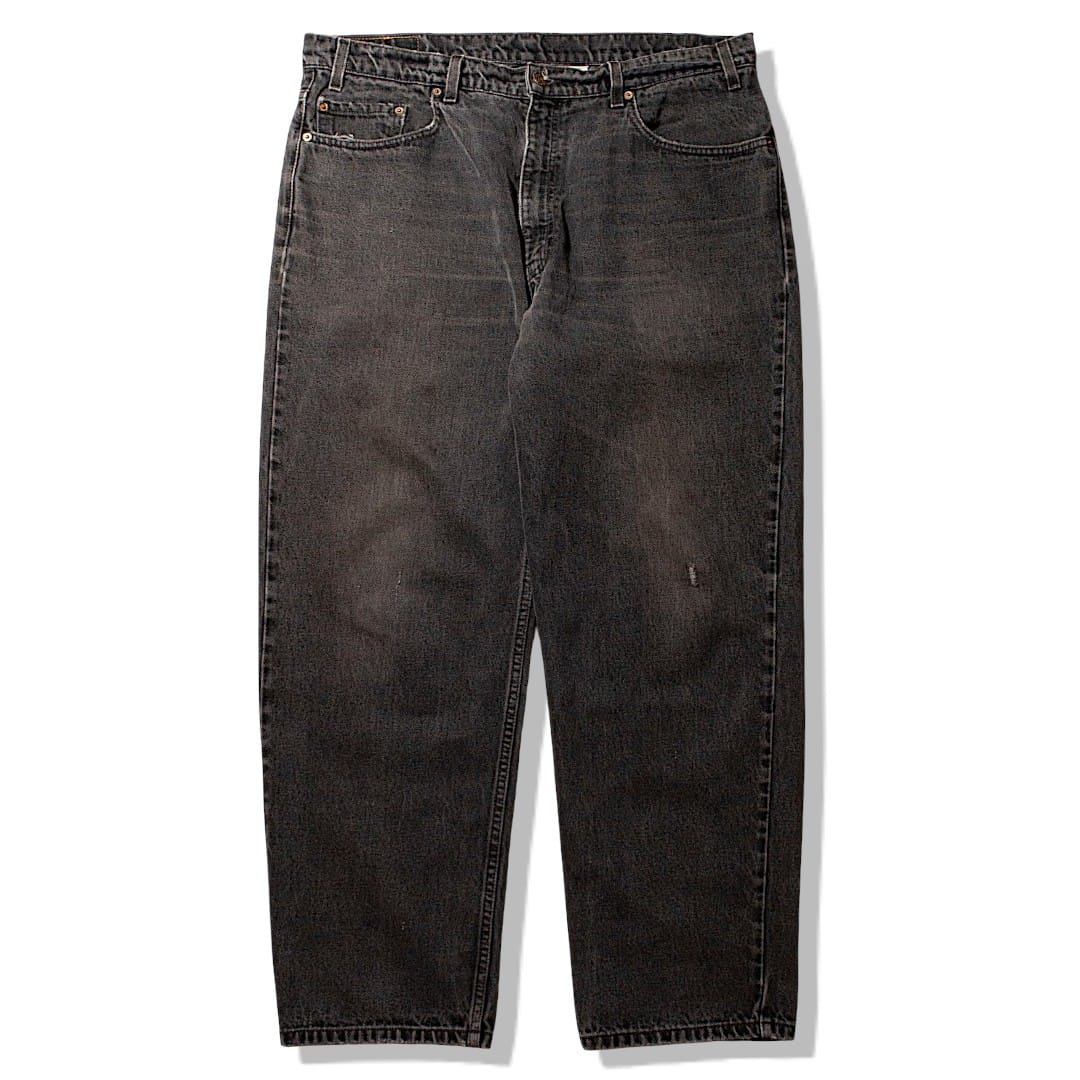 550 Relaxed Fit Black Denim Pants【W39×L29】