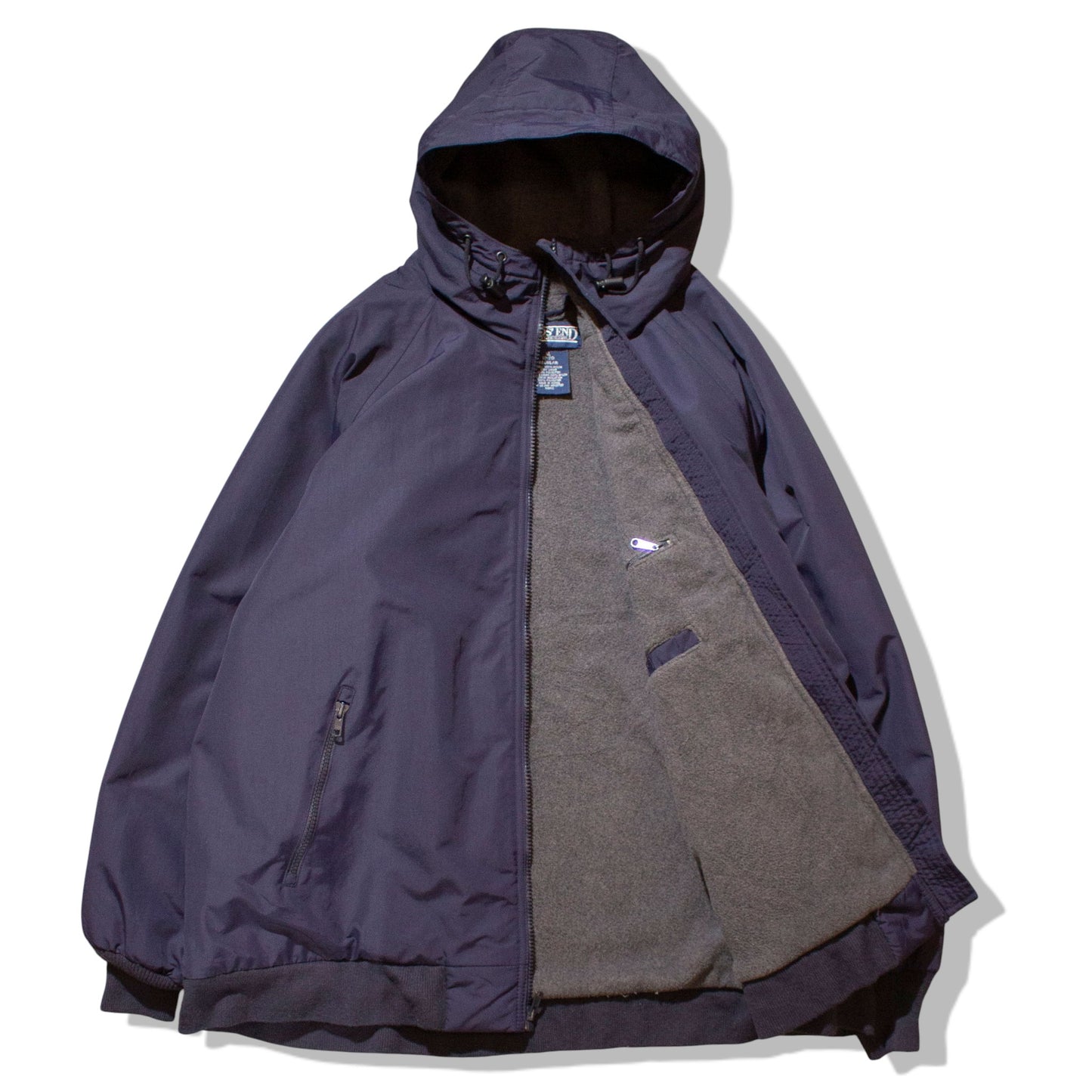 Fleece Linned Hooded Blouson