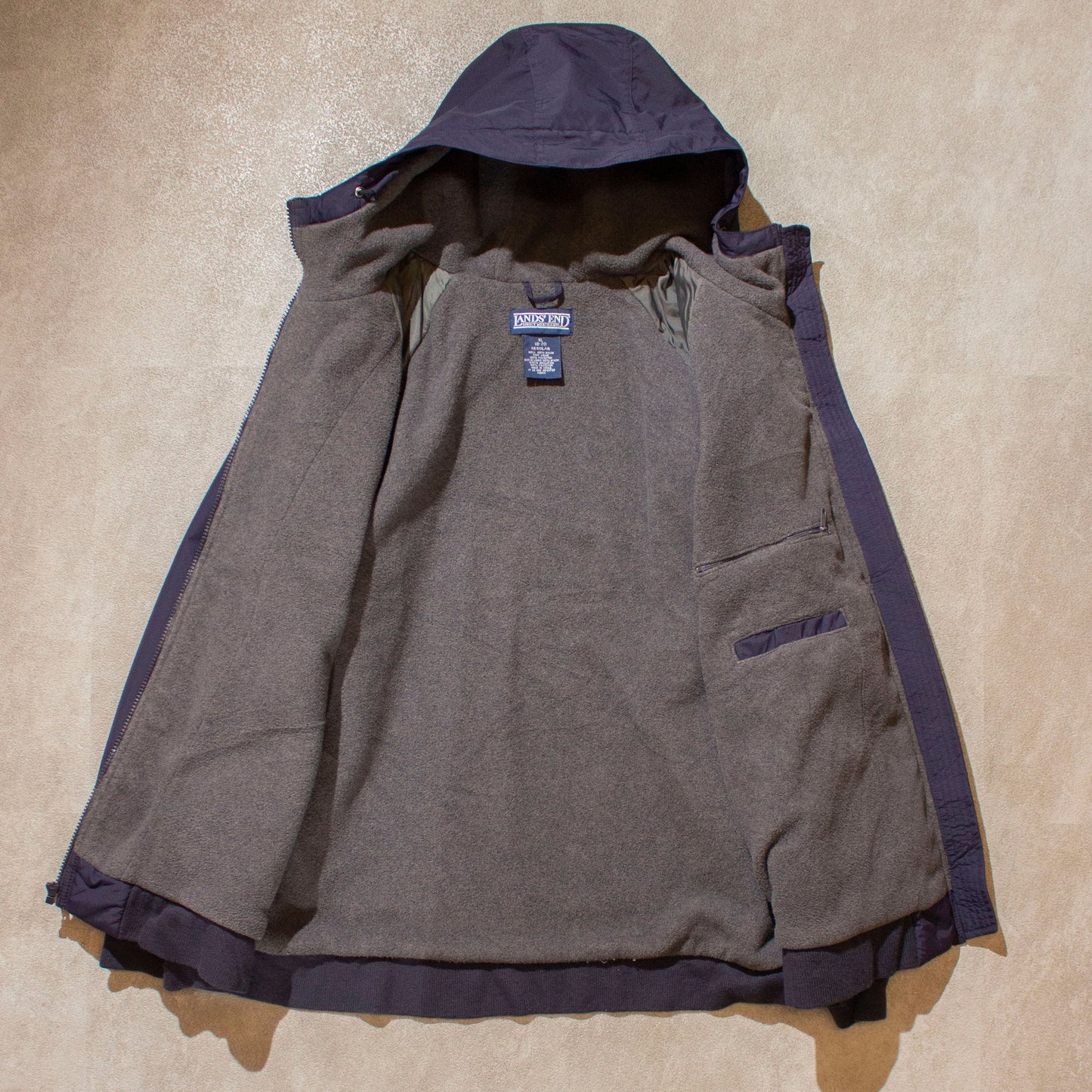 Fleece Linned Hooded Blouson