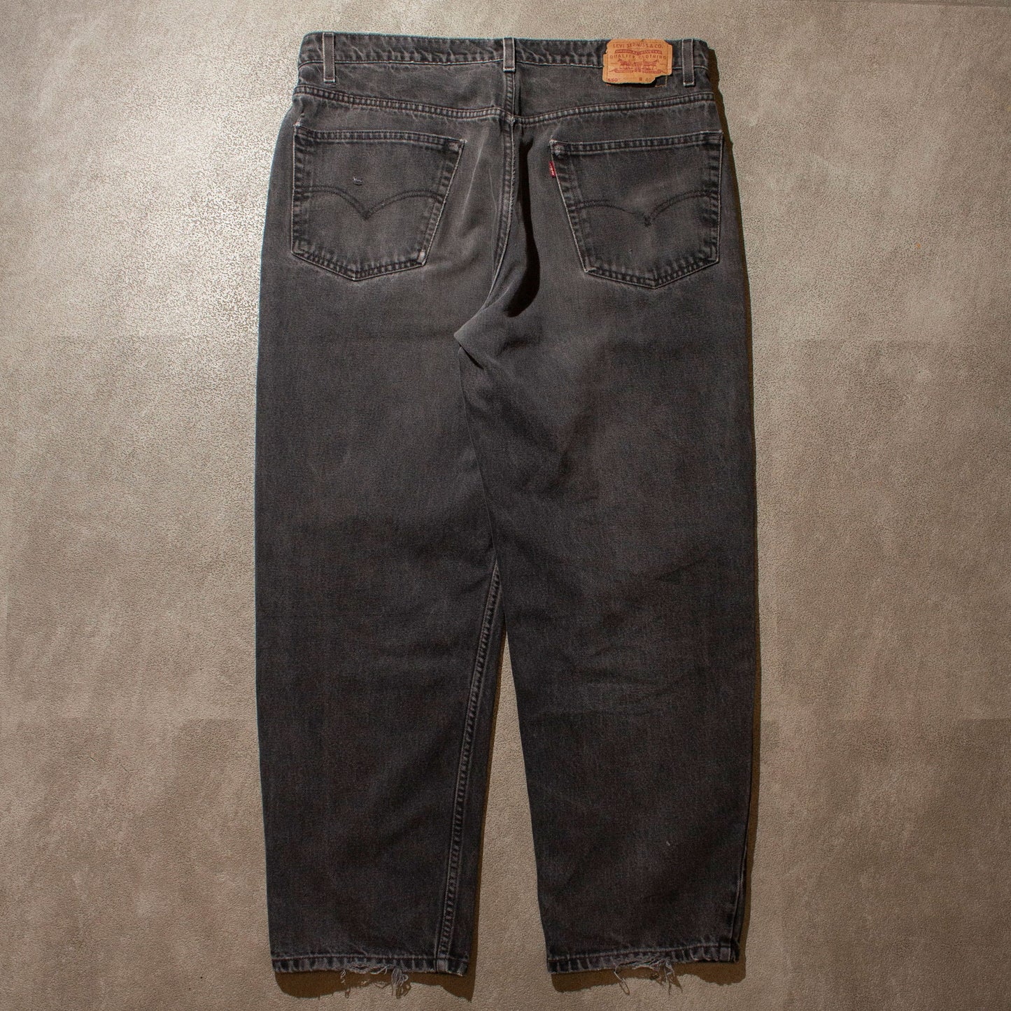 550 Relaxed Fit Black Denim Pants【W39×L29】