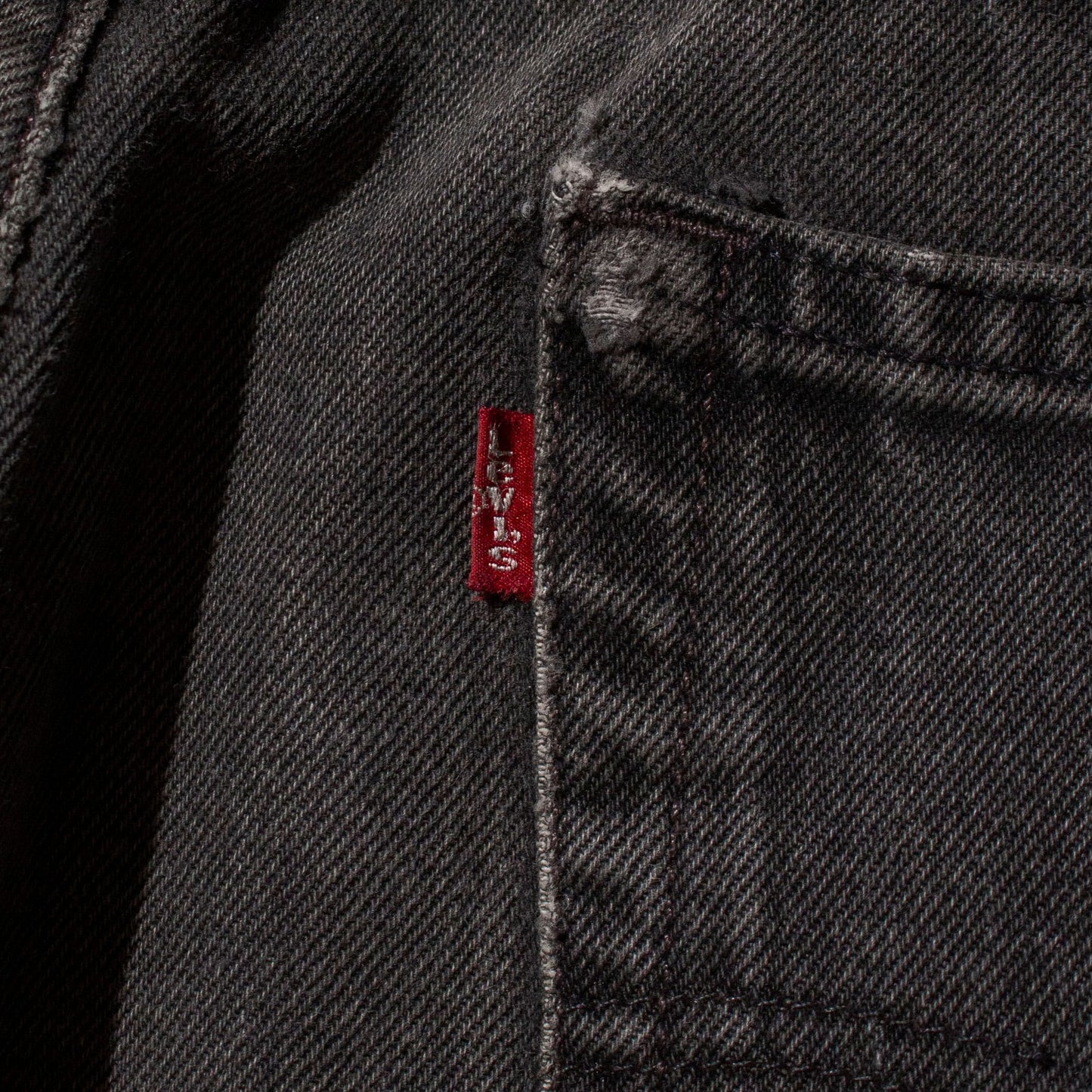 550 Relaxed Fit Black Denim Pants【W39×L29】