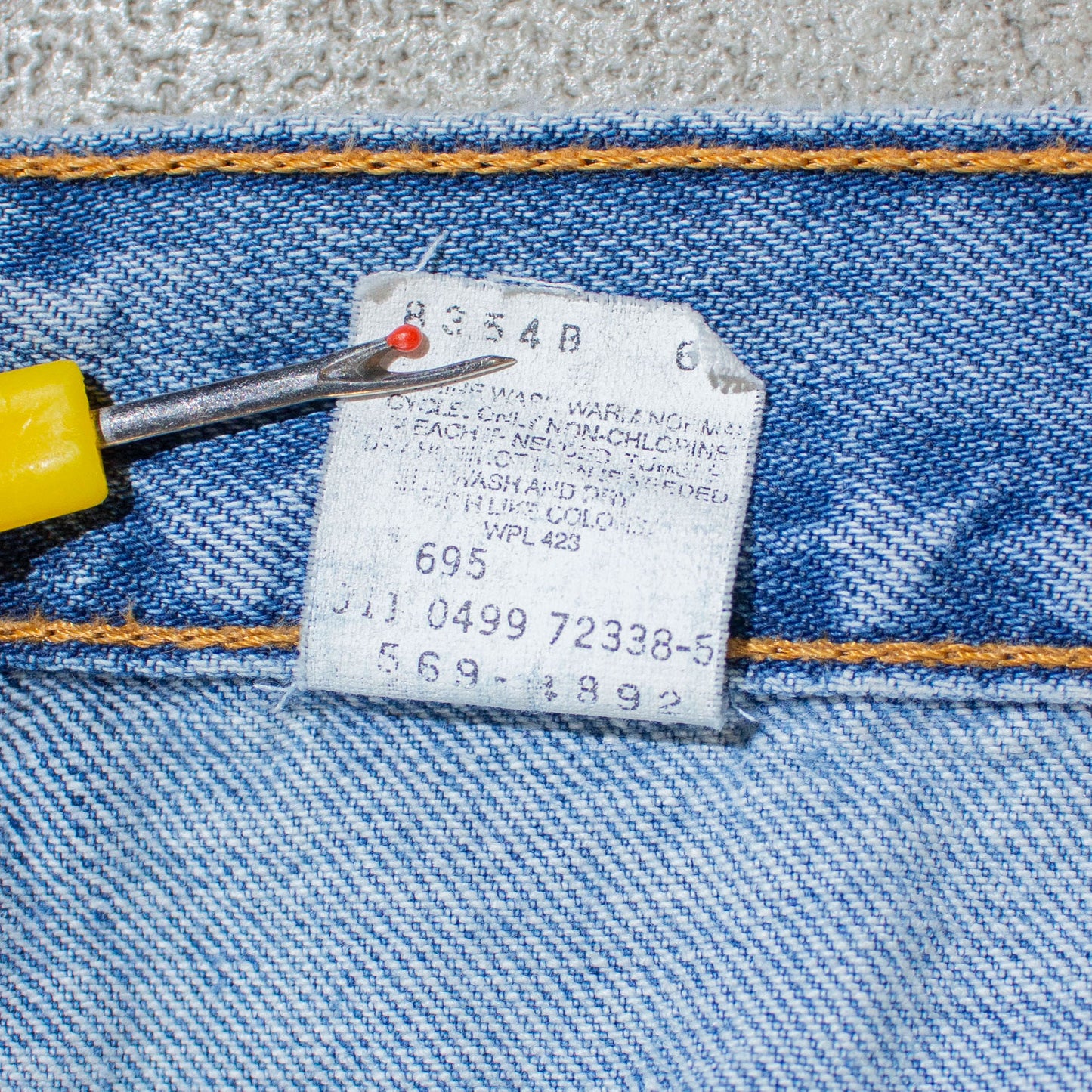 547 LOOSE FIT Pleated Denim Pants Made in U.S.A.