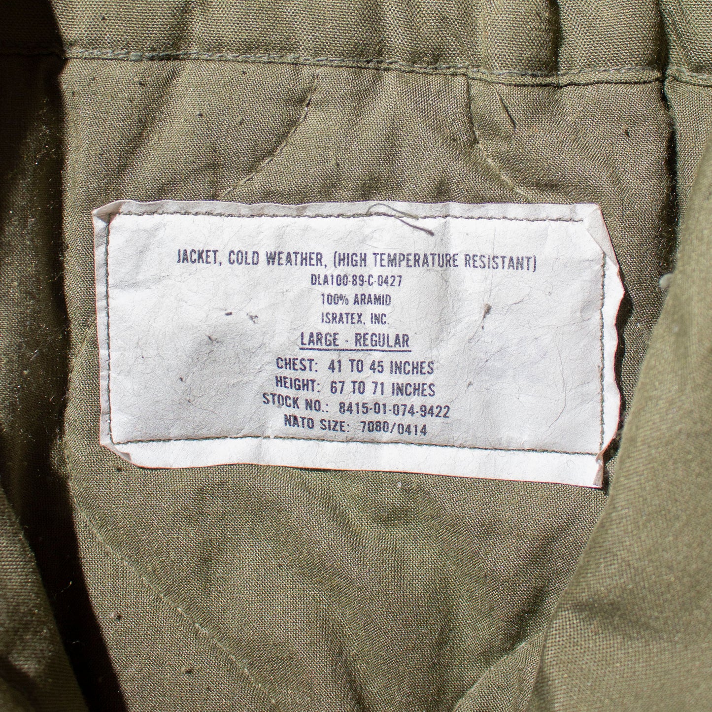 "COLD WEATHER" Tankers Jacket
