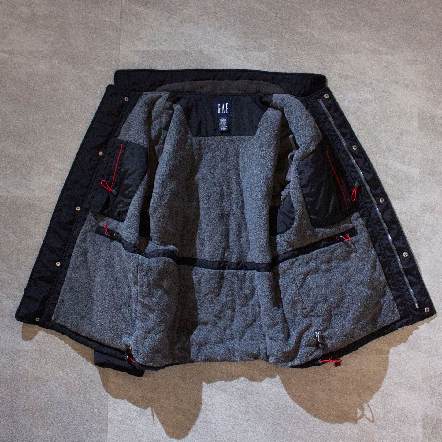 Fleece Lining Nylon Jacket