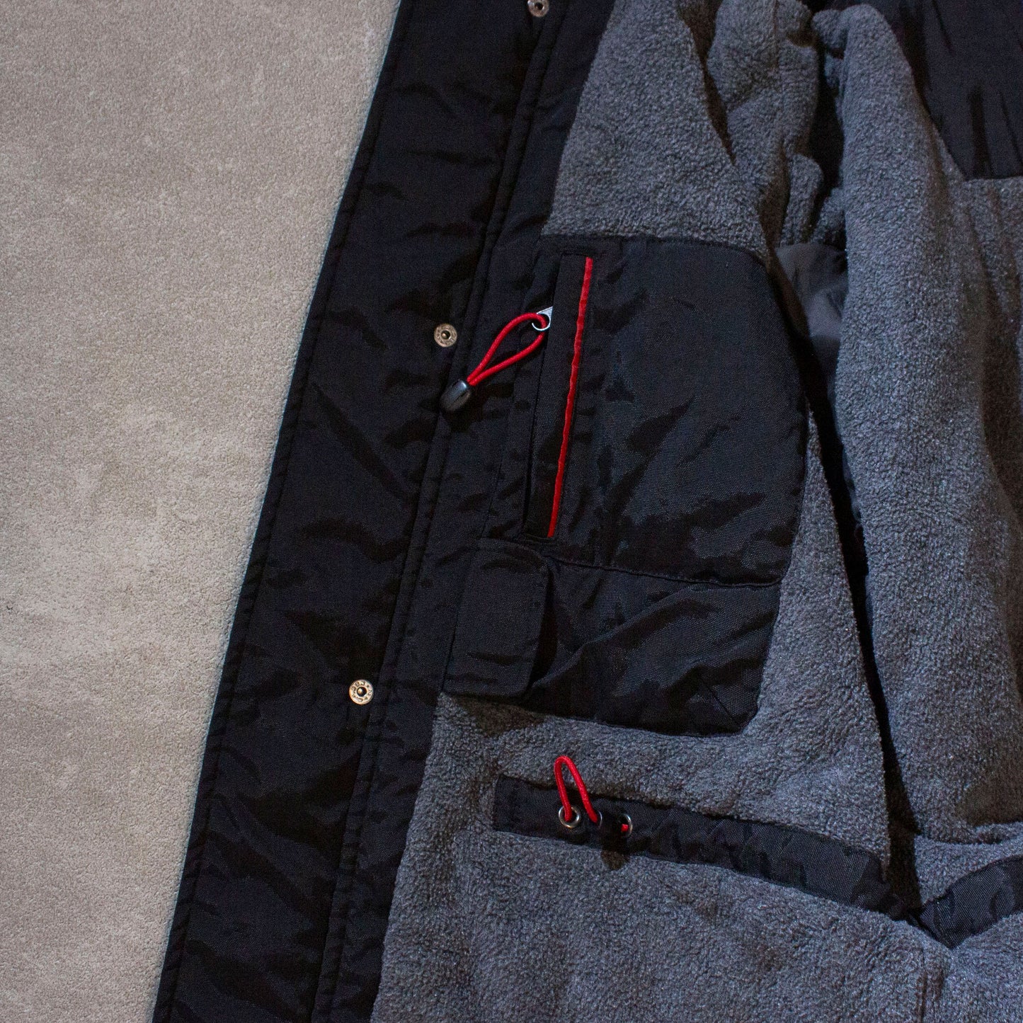 Fleece Lining Nylon Jacket