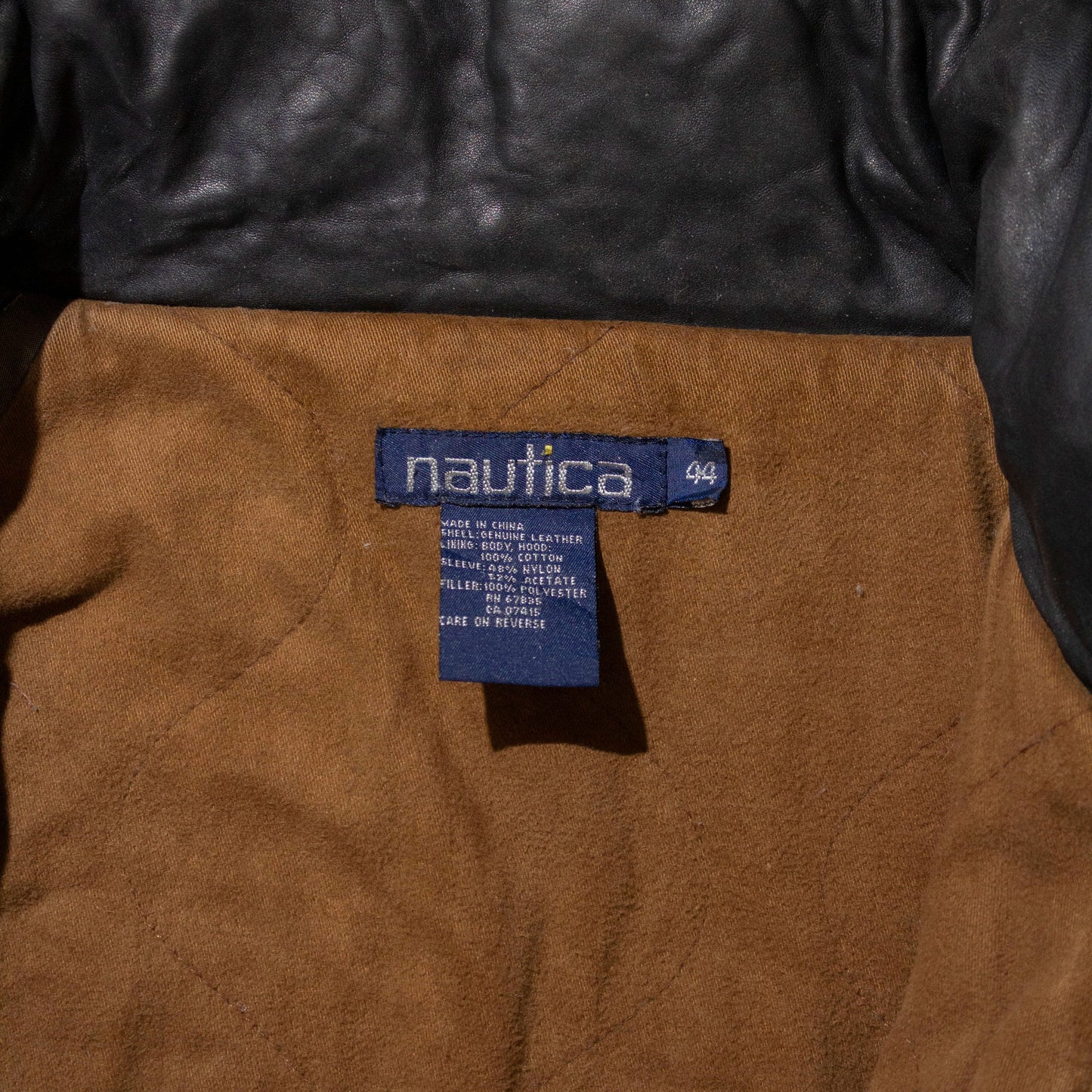 Stand Collar Leather Jacket【About XL】