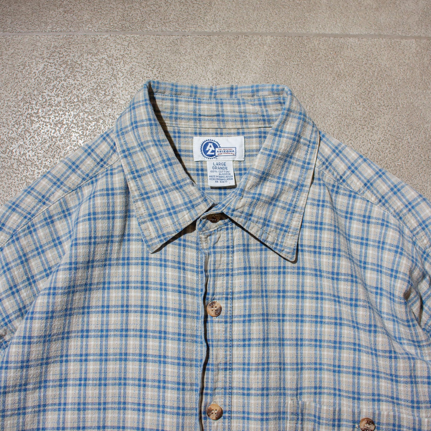 Cotton Check Shirt【L】