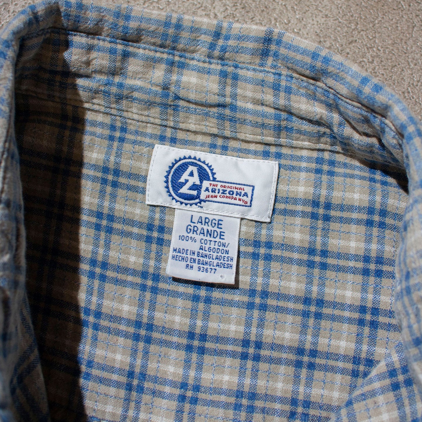 Cotton Check Shirt【L】