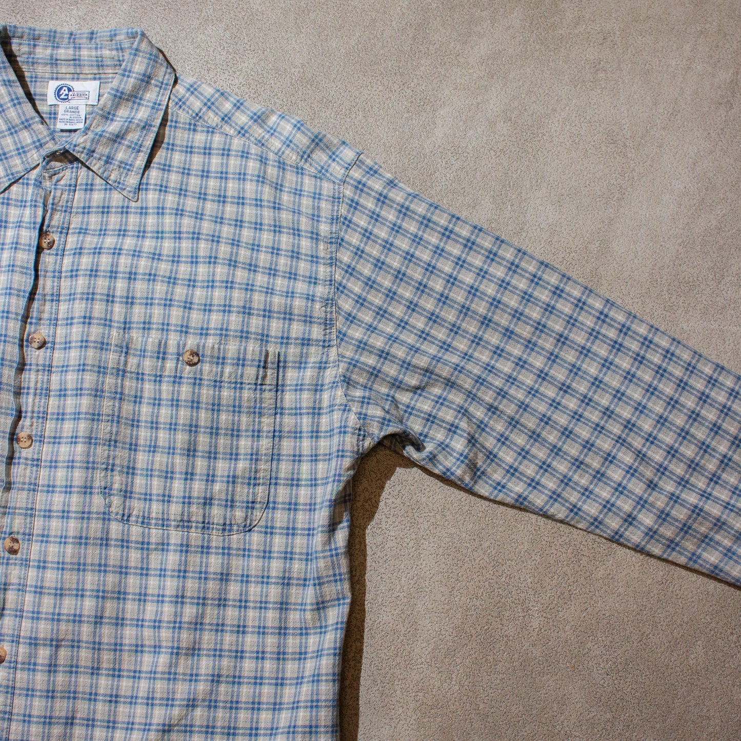 Cotton Check Shirt【L】