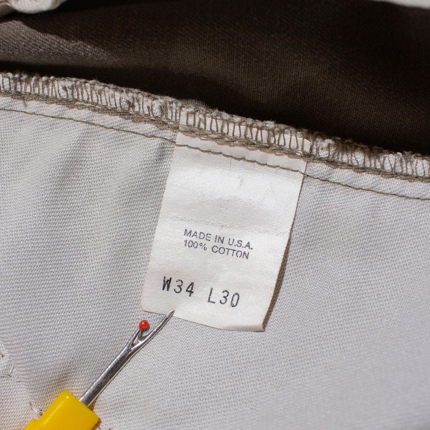 Cotton Chino Pants Made in U.S.A.【W34×L29】