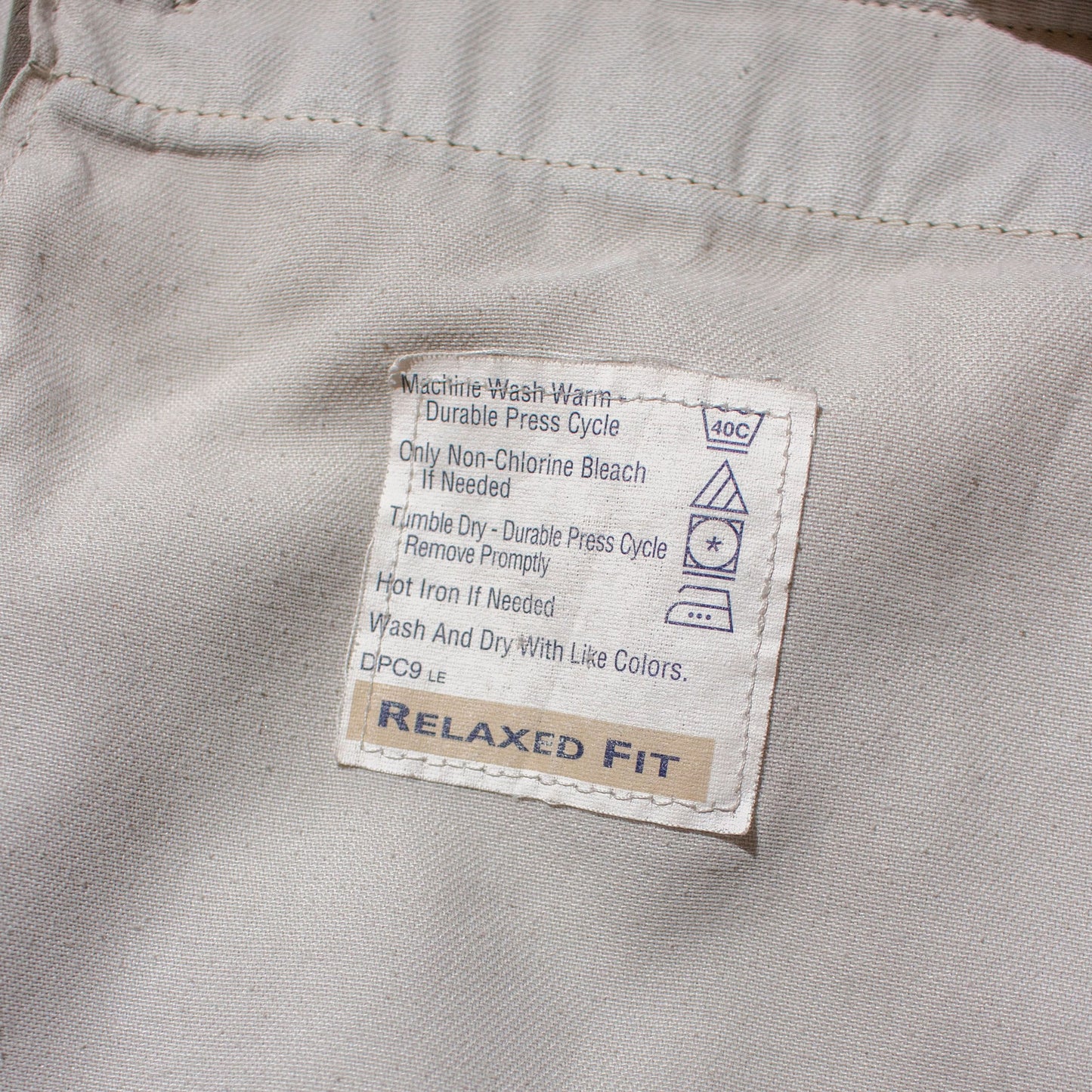 Cotton Chino Pants Made in U.S.A.【W34×L29】