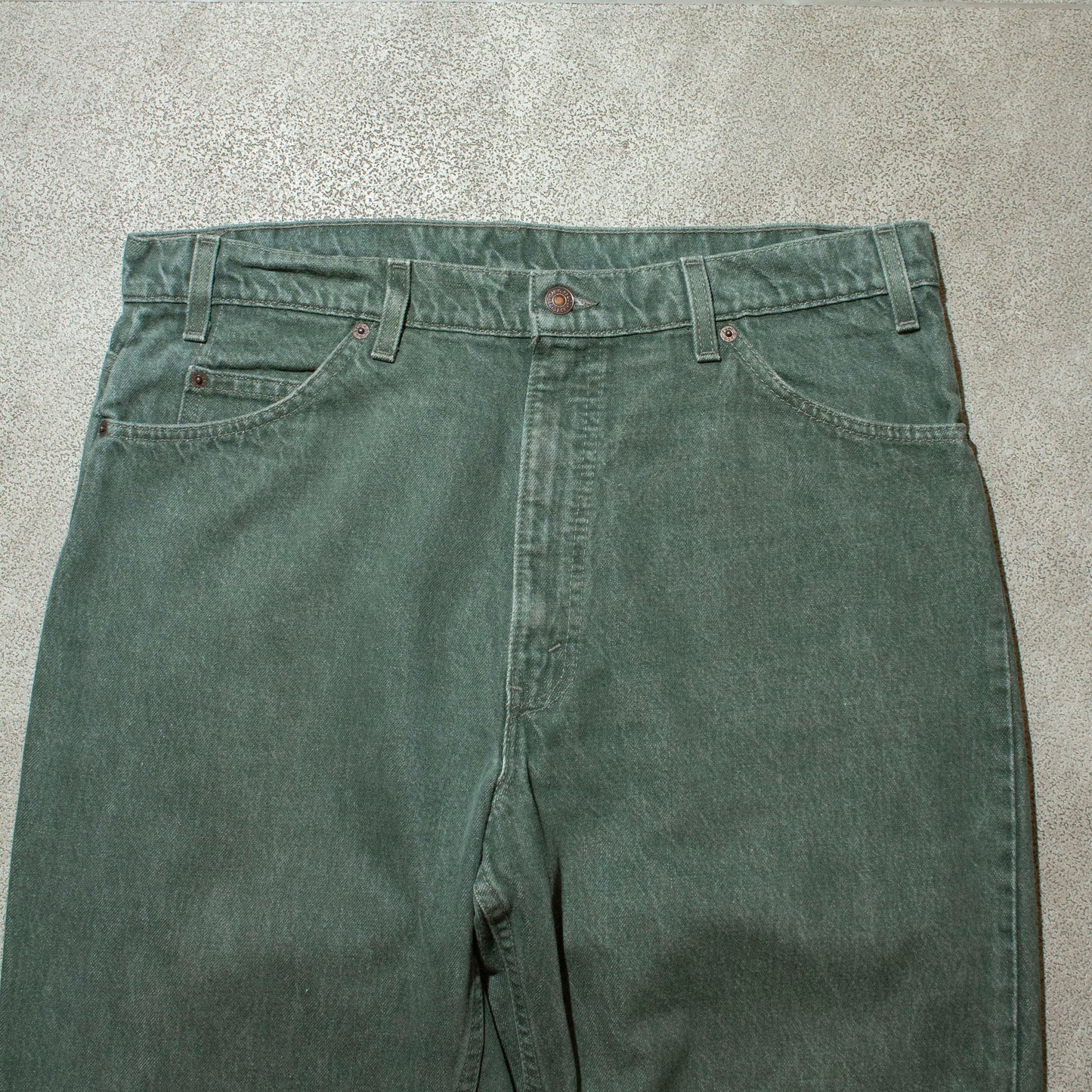 550 Relaxed Fit Tapared Leg Green【W38×L29】