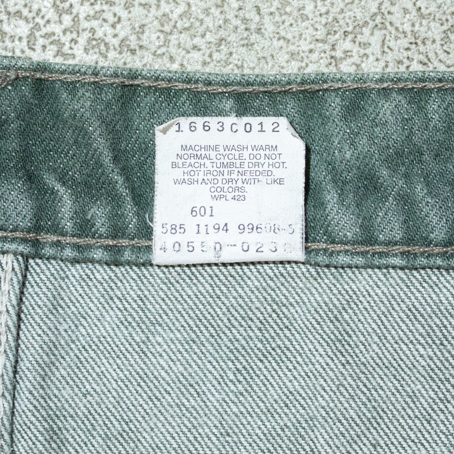550 Relaxed Fit Tapared Leg Green【W38×L29】