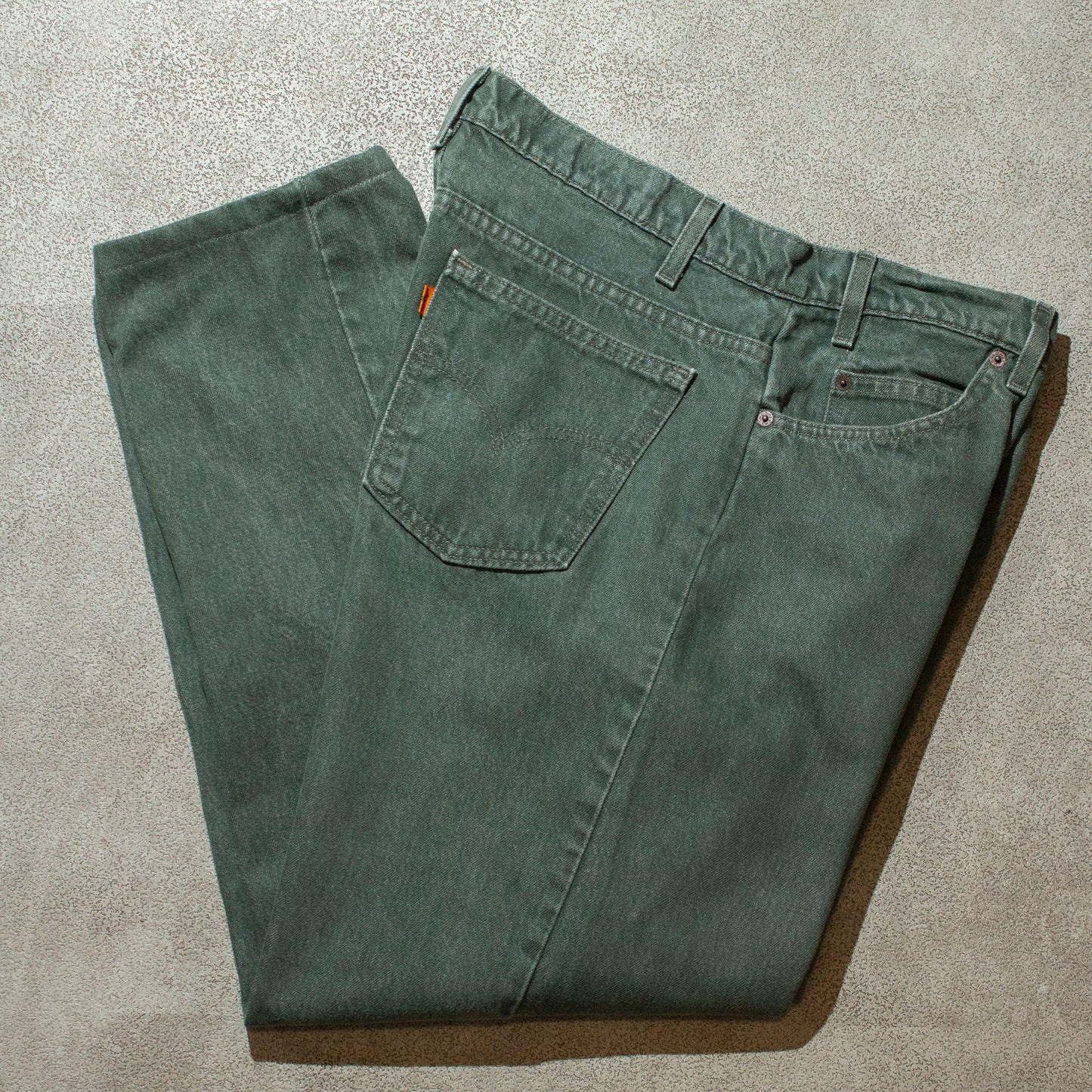 550 Relaxed Fit Tapared Leg Green【W38×L29】