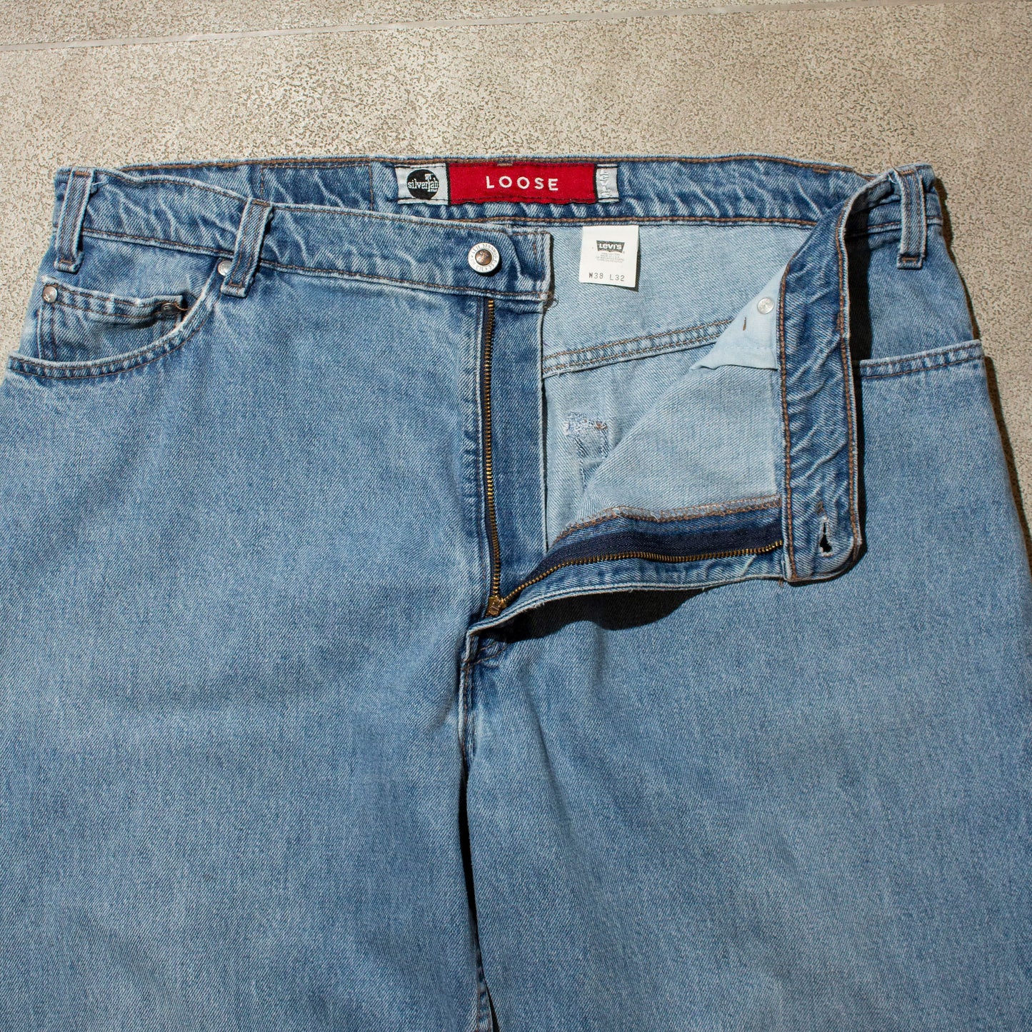 Silver Tab "LOOSE"【W38×L32】