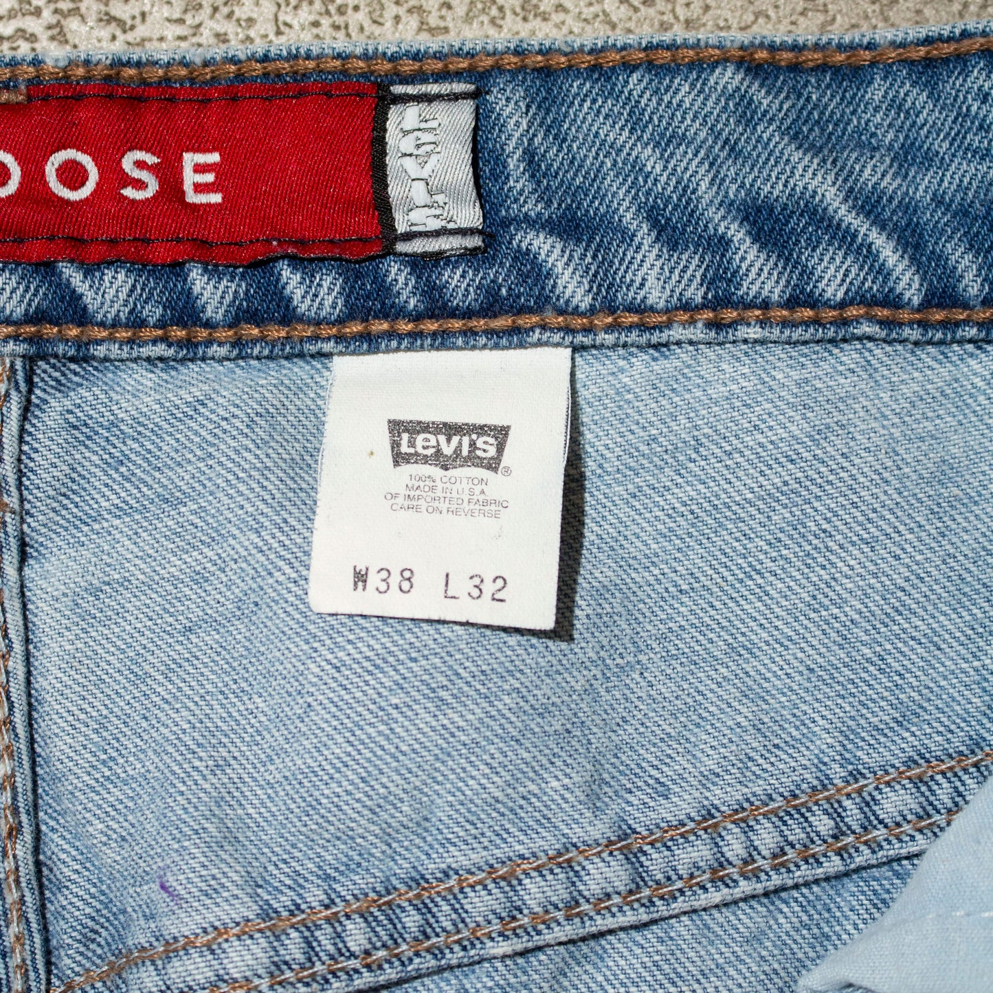 Silver Tab "LOOSE"【W38×L32】