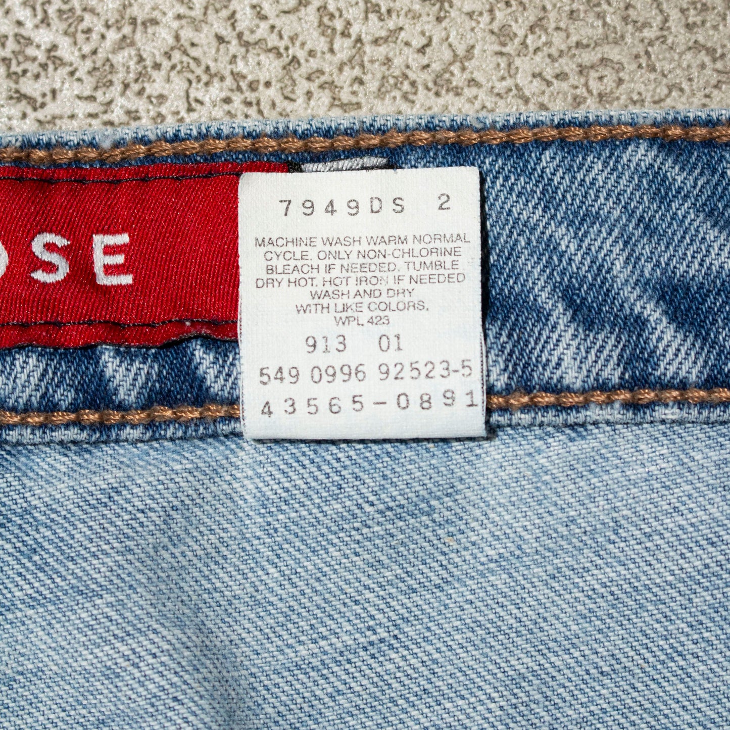 Silver Tab "LOOSE"【W38×L32】