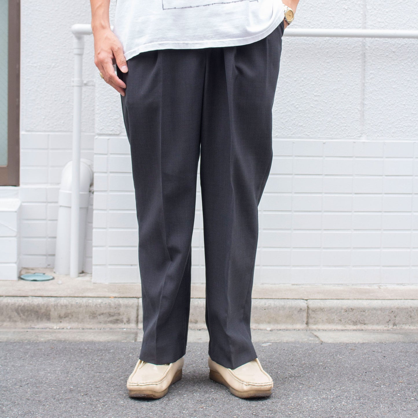 2tuck Slacks Made in U.S.A.【W33×L30】