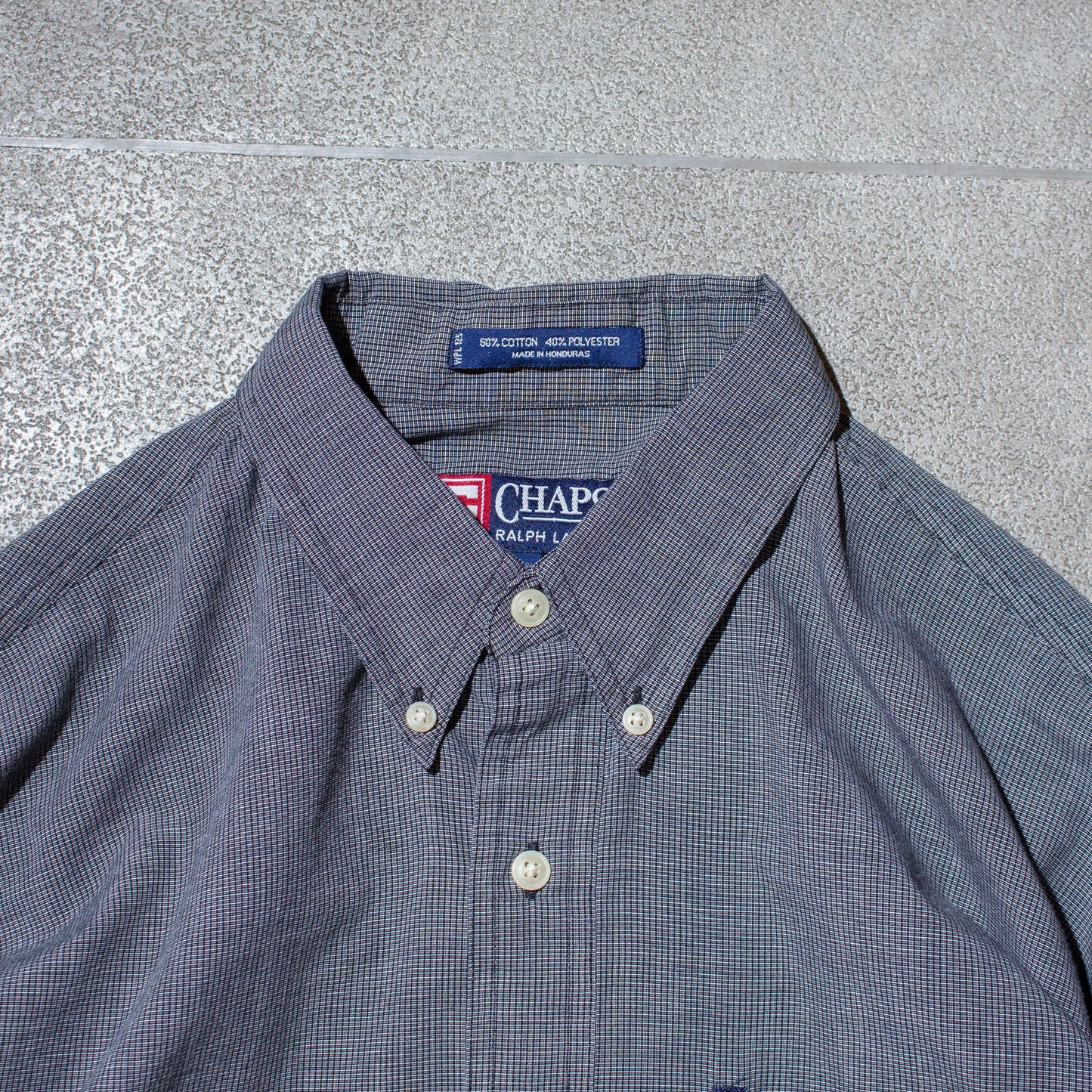 Cotton × Poly Check Shirt【L】