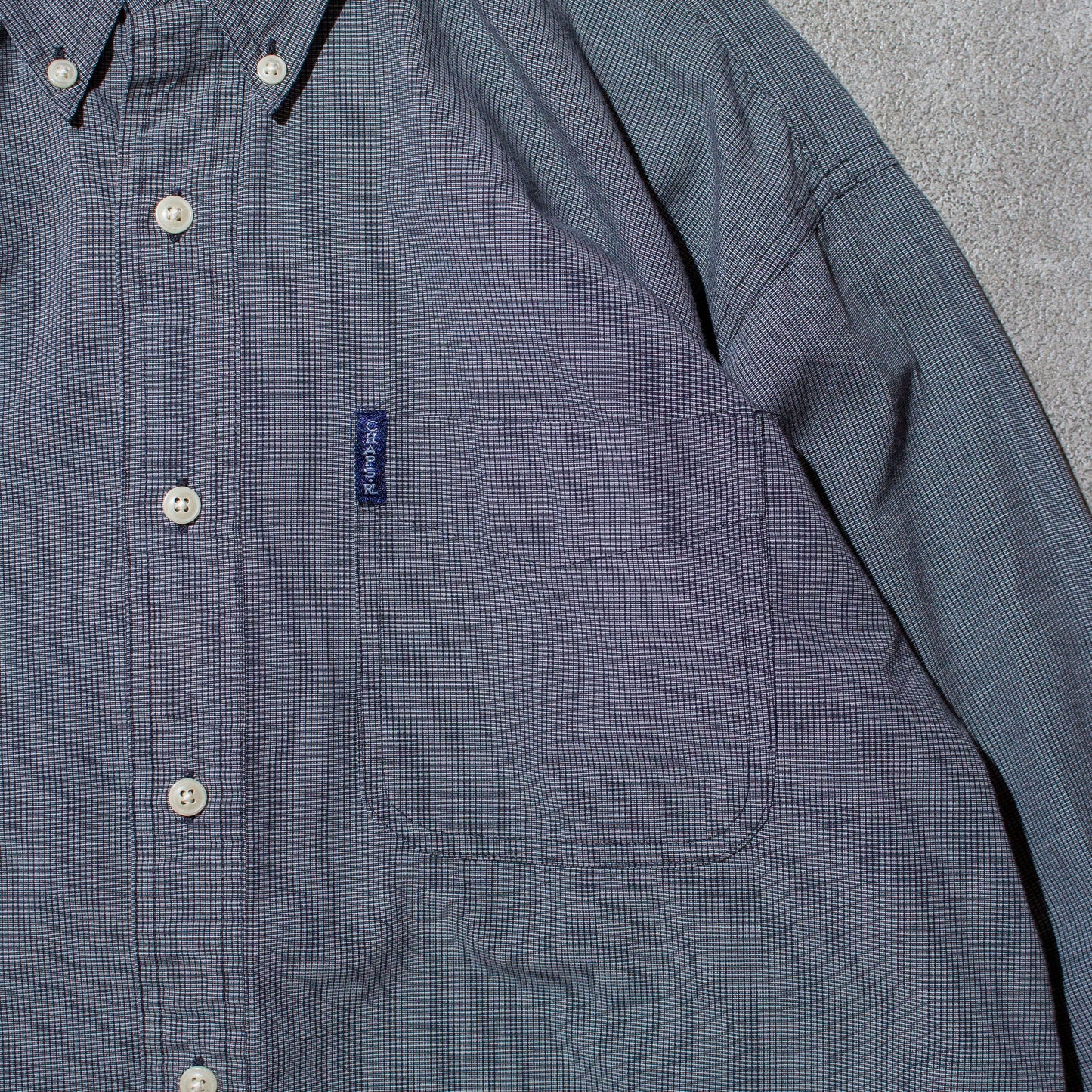 Cotton × Poly Check Shirt【L】