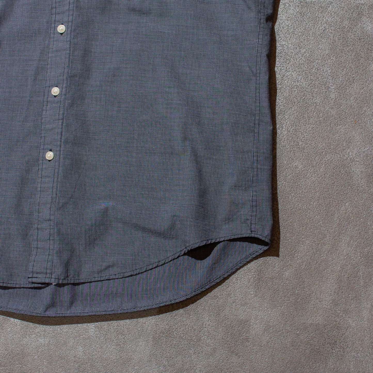 Cotton × Poly Check Shirt【L】