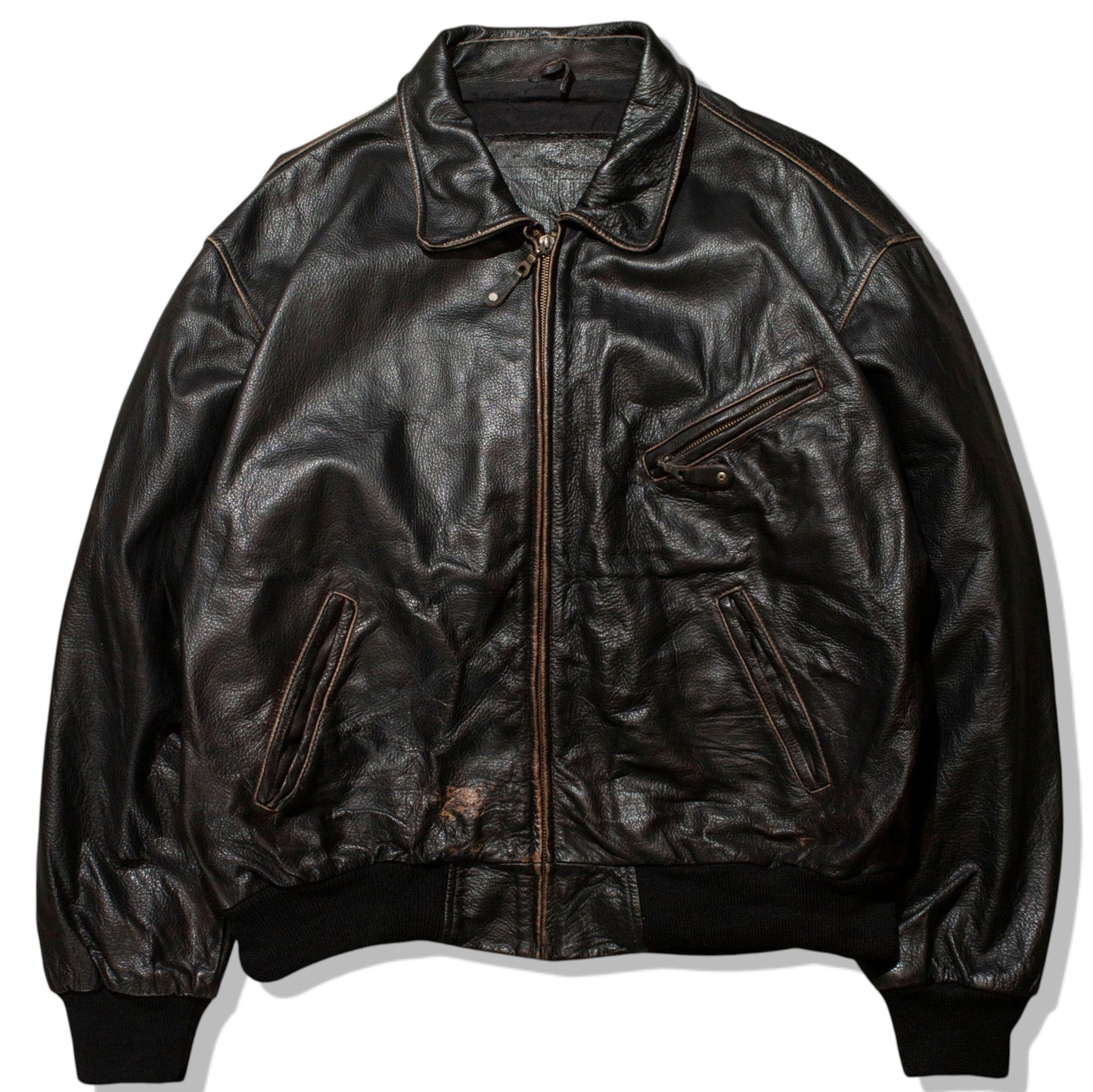 Leather Jacket【About XL】
