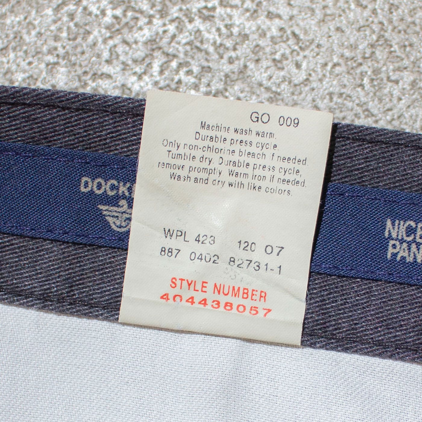 Cotton Chino Trousers【W34/L32】