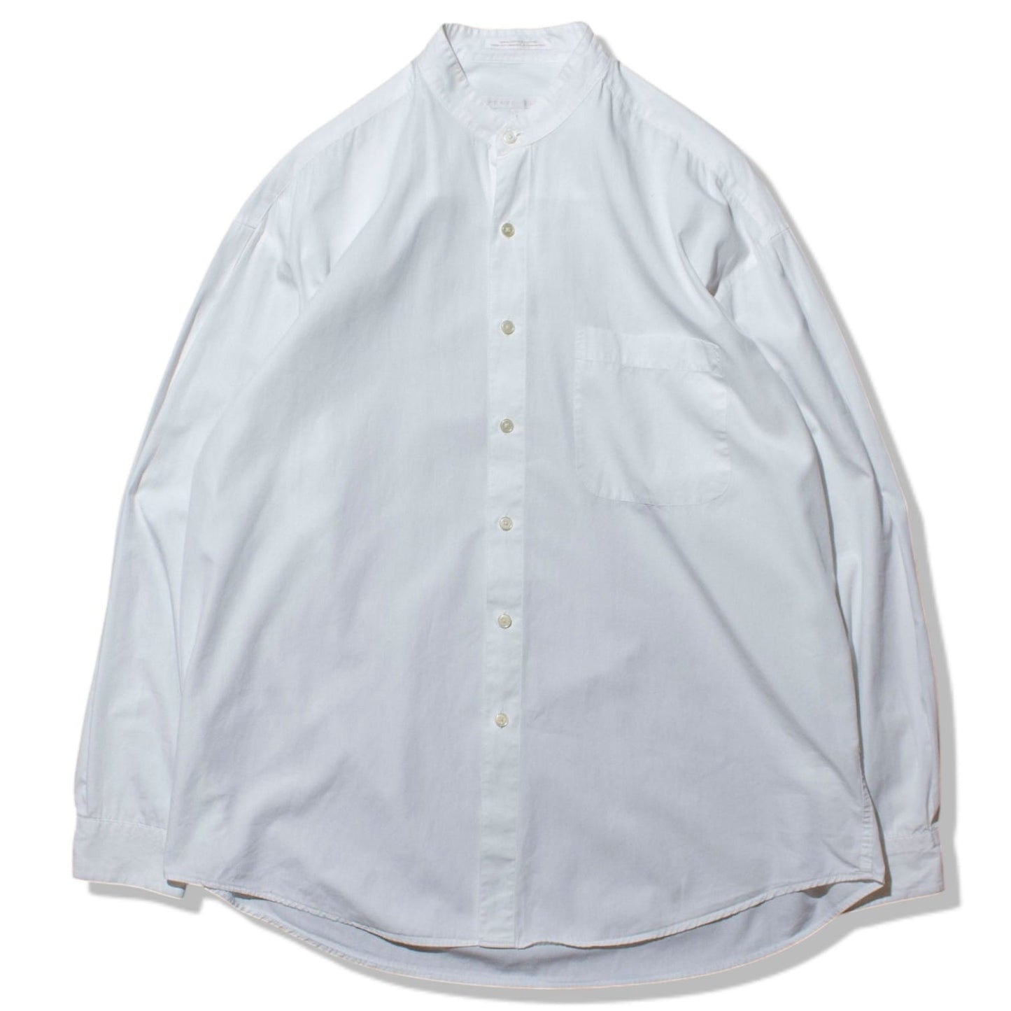 Band Collar Tuck Shirt【L】