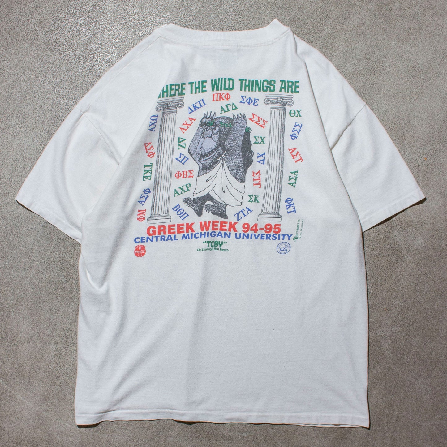 "Greek Week" T-shirt Made in U.S.A.【XL】
